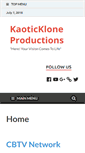 Mobile Screenshot of kaotickloneproductions.com