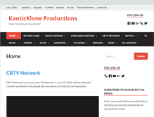 Tablet Screenshot of kaotickloneproductions.com